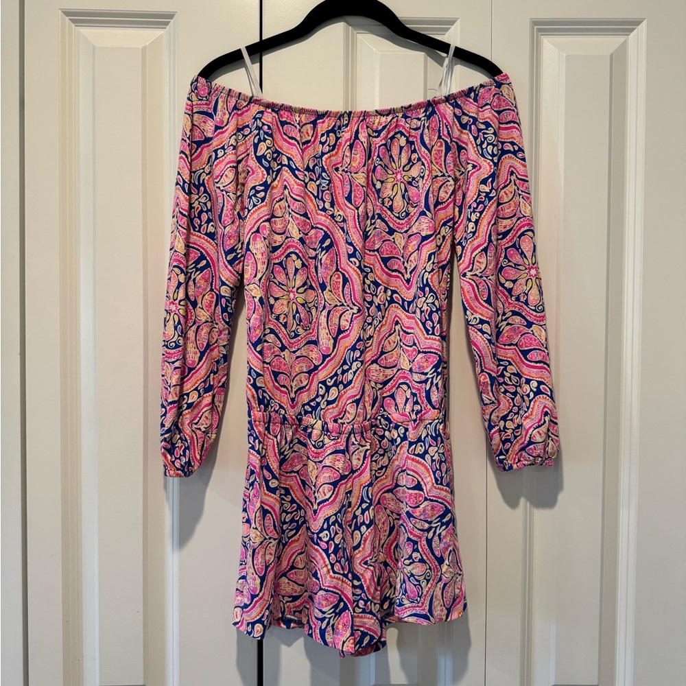 Lilly Pulitzer off the shoulder Romper